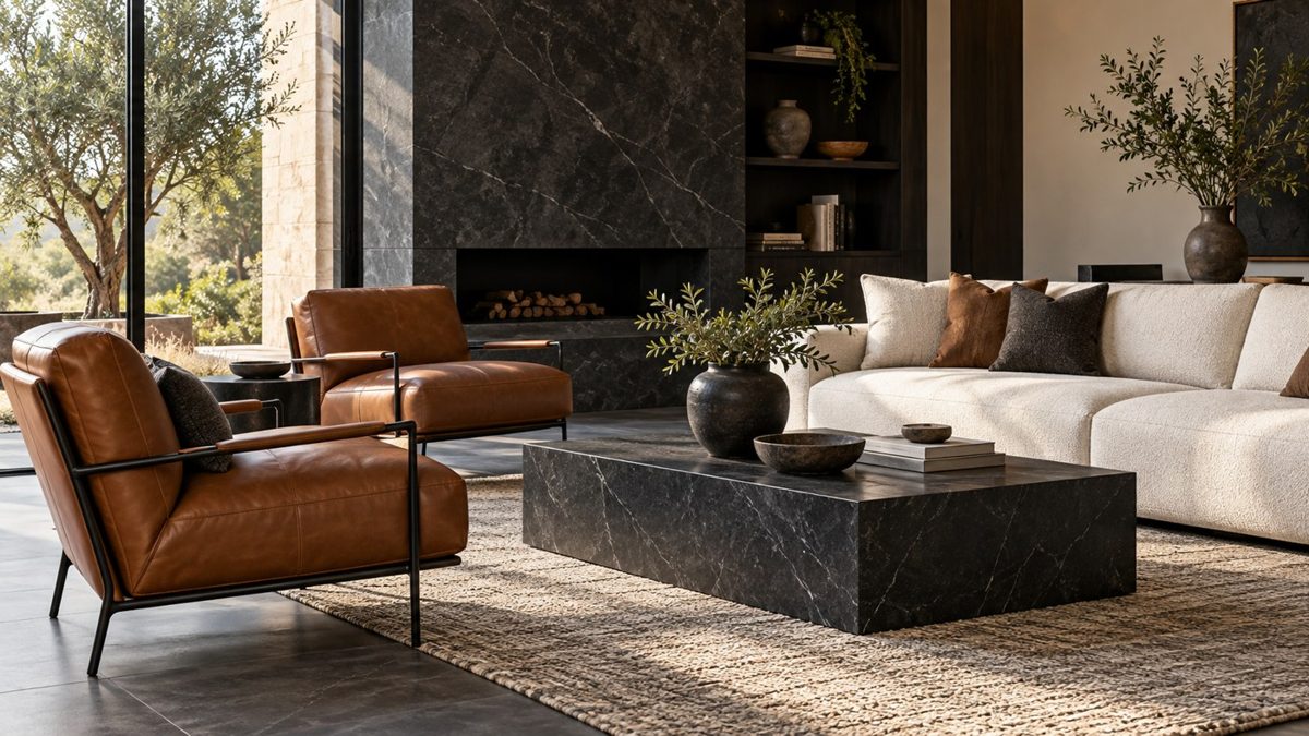 Không gian nội thất với sofa